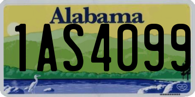 AL license plate 1AS4099