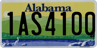 AL license plate 1AS4100