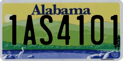 AL license plate 1AS4101
