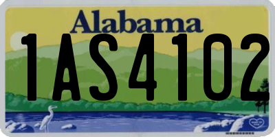 AL license plate 1AS4102