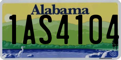 AL license plate 1AS4104