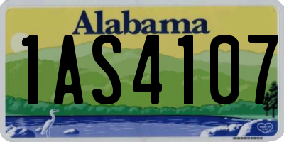 AL license plate 1AS4107