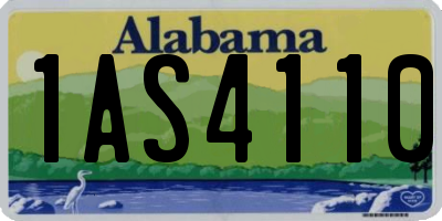 AL license plate 1AS4110