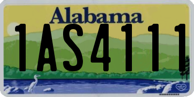 AL license plate 1AS4111
