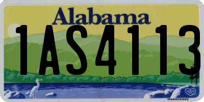 AL license plate 1AS4113