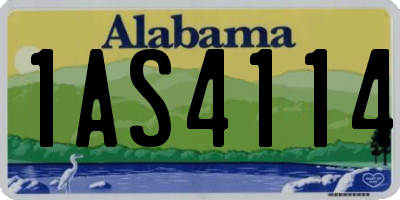 AL license plate 1AS4114