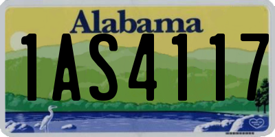 AL license plate 1AS4117