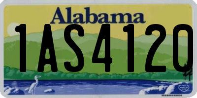 AL license plate 1AS4120