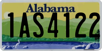 AL license plate 1AS4122