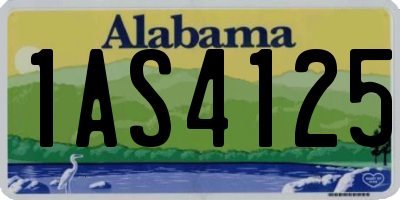 AL license plate 1AS4125