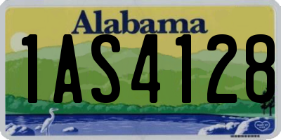 AL license plate 1AS4128