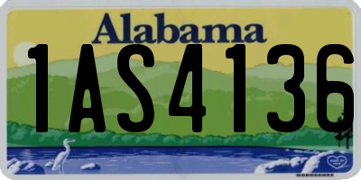 AL license plate 1AS4136