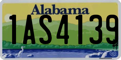 AL license plate 1AS4139