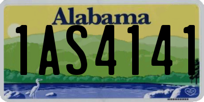 AL license plate 1AS4141
