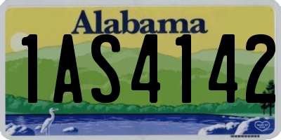 AL license plate 1AS4142