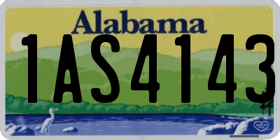 AL license plate 1AS4143