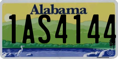 AL license plate 1AS4144