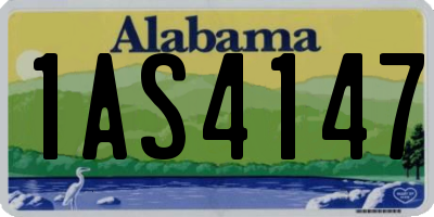 AL license plate 1AS4147