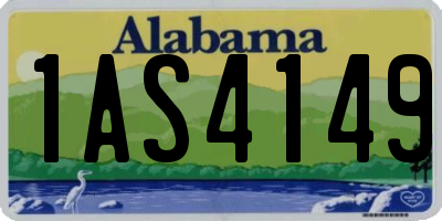 AL license plate 1AS4149