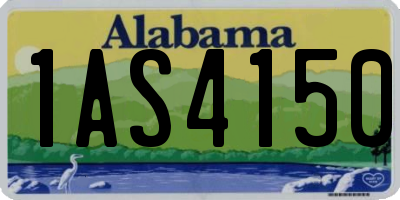 AL license plate 1AS4150
