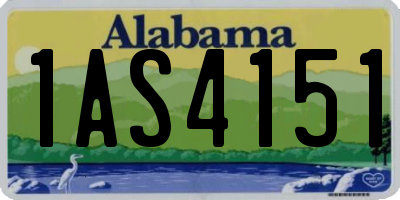 AL license plate 1AS4151