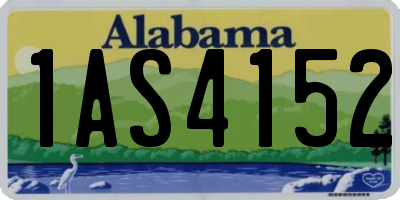 AL license plate 1AS4152