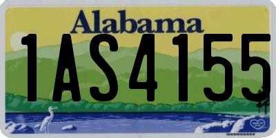 AL license plate 1AS4155
