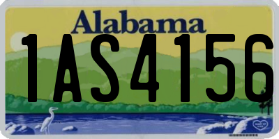 AL license plate 1AS4156