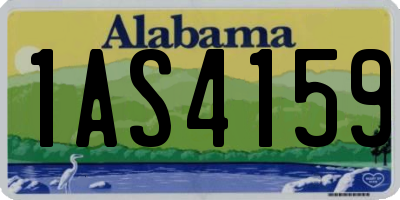 AL license plate 1AS4159