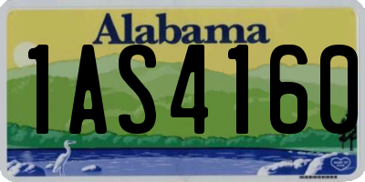 AL license plate 1AS4160