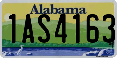 AL license plate 1AS4163