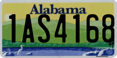 AL license plate 1AS4168