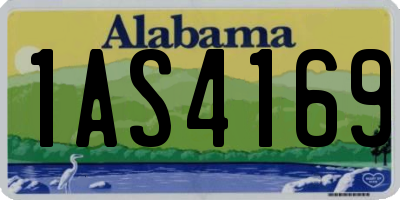 AL license plate 1AS4169