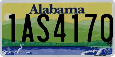 AL license plate 1AS4170