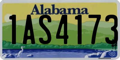 AL license plate 1AS4173