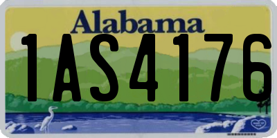 AL license plate 1AS4176