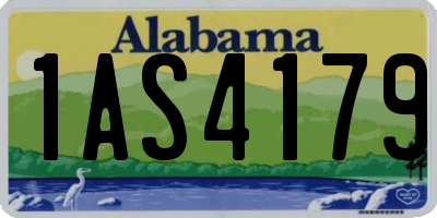 AL license plate 1AS4179