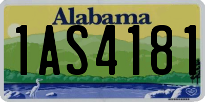 AL license plate 1AS4181