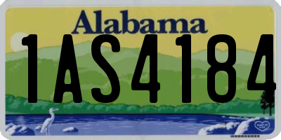 AL license plate 1AS4184