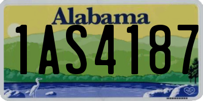 AL license plate 1AS4187