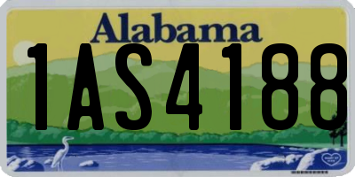 AL license plate 1AS4188