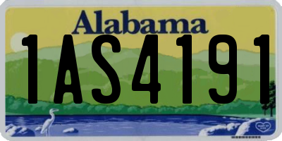 AL license plate 1AS4191