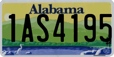AL license plate 1AS4195