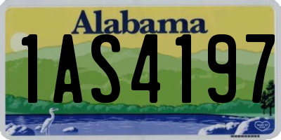 AL license plate 1AS4197