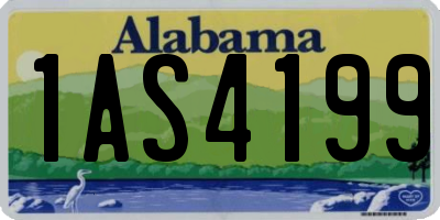 AL license plate 1AS4199