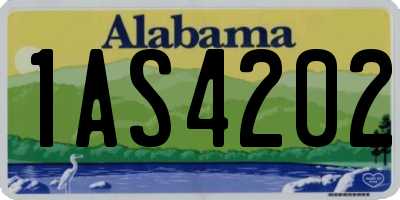 AL license plate 1AS4202