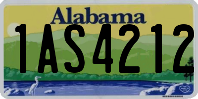 AL license plate 1AS4212