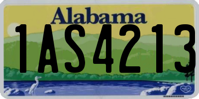 AL license plate 1AS4213