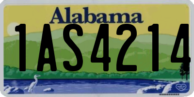 AL license plate 1AS4214