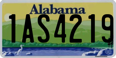 AL license plate 1AS4219